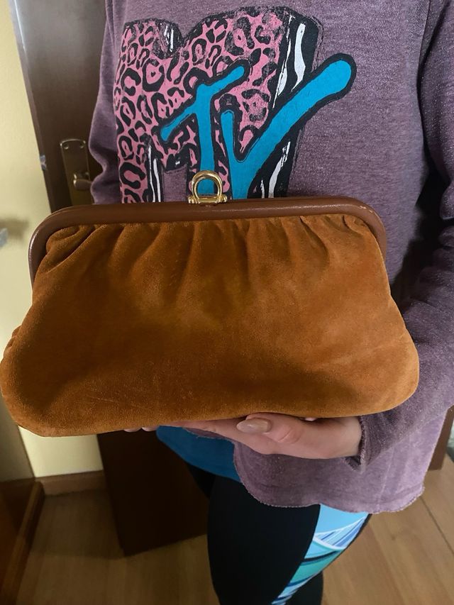 Borsetta scamosciata