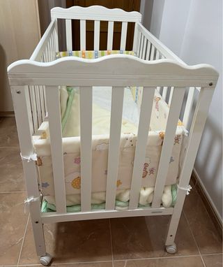 CUNA MADERA Regalo colchon y chichonera