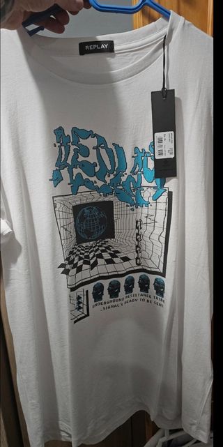 Camisetas guess/replay/desigual hombre