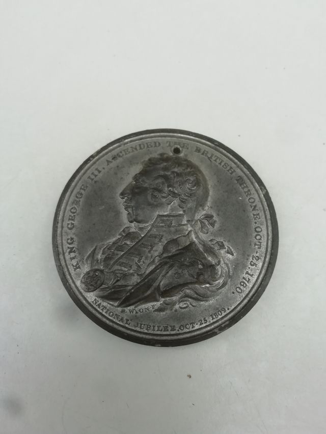 Antigua Medalla del jubileo de Oro Jorge III