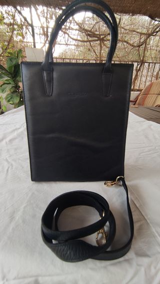 Bolso de mano de piel 