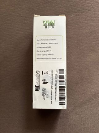 Alcoholimetro portatil profesional.