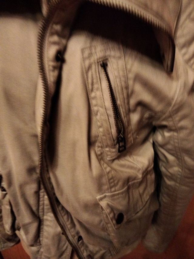 Cazadora color gris claro