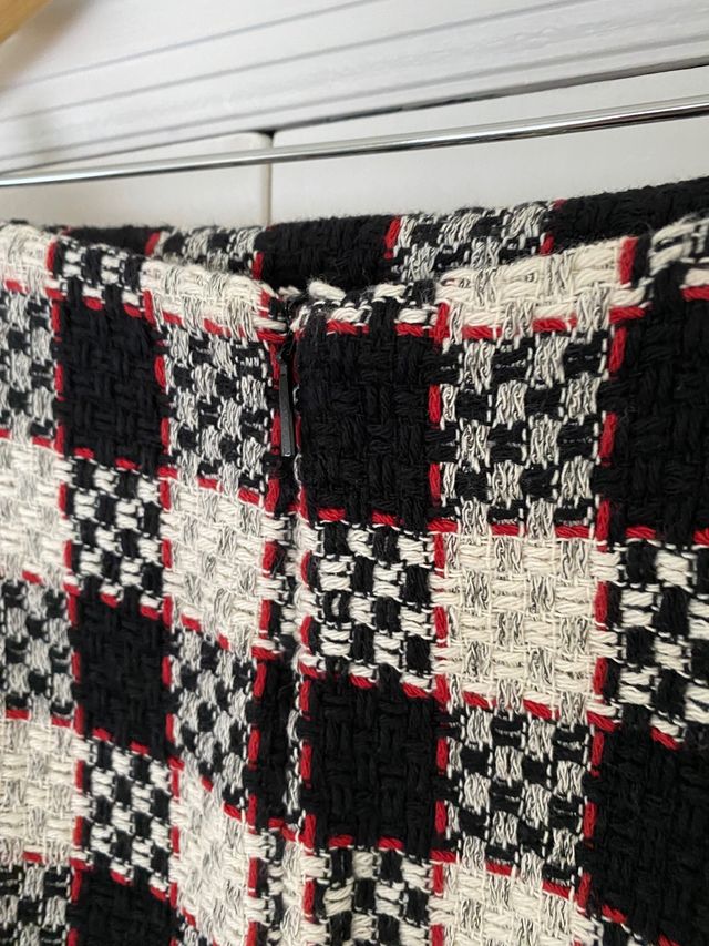 Minifalda tweed de mango