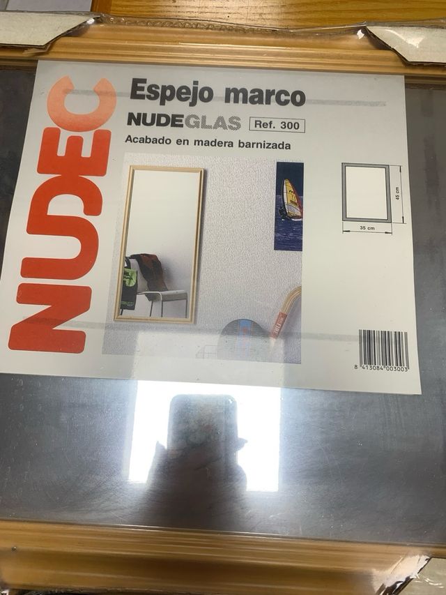 Espejo marco de madera