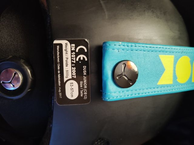 Casco esquí medidas 53-57 cm.