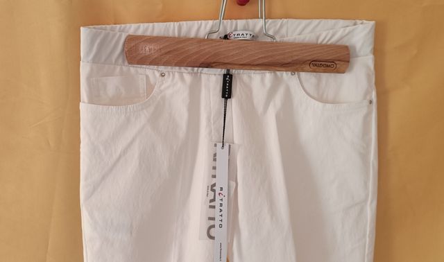 Pantaloni (RITRATTO)MIS 42 bianchi nuovi