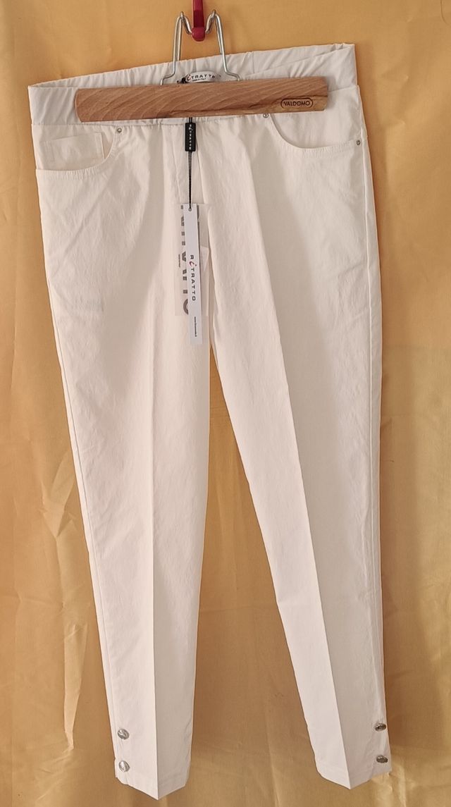 Pantaloni (RITRATTO)MIS 42 bianchi nuovi