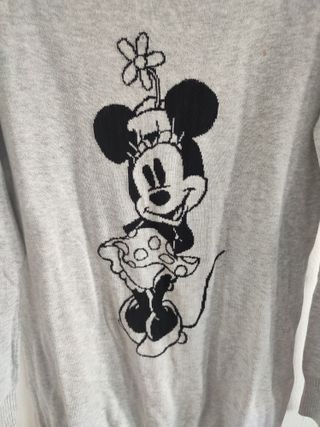 Jersey gris Minnie Bershka