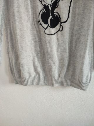 Jersey gris Minnie Bershka