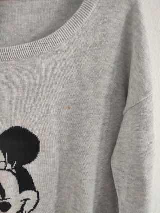 Jersey gris Minnie Bershka