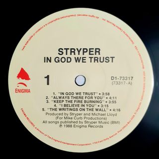 Discos vinilo STRYPER y YESTERDAY & TODAY