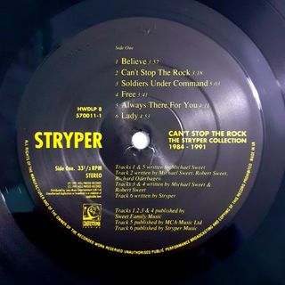 Discos vinilo STRYPER y YESTERDAY & TODAY