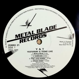 Discos vinilo STRYPER y YESTERDAY & TODAY