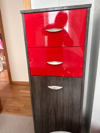 Muebles para baño: columna de baño y cajón