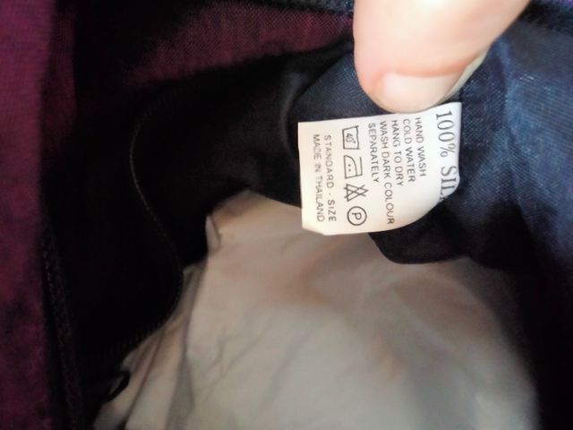 Borsetta in seta bicolore