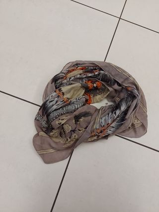 Foulard fango/beige 