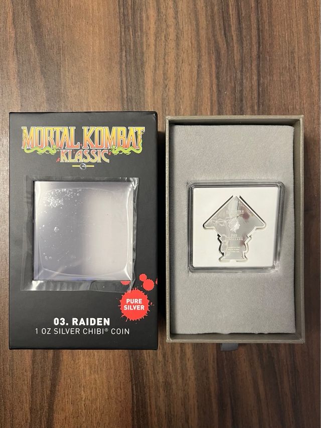 Mortal Kombat/RAIDEN/Plata 1oz.