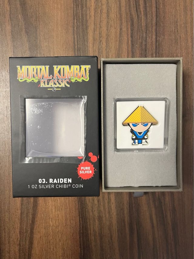 Mortal Kombat/RAIDEN/Plata 1oz.