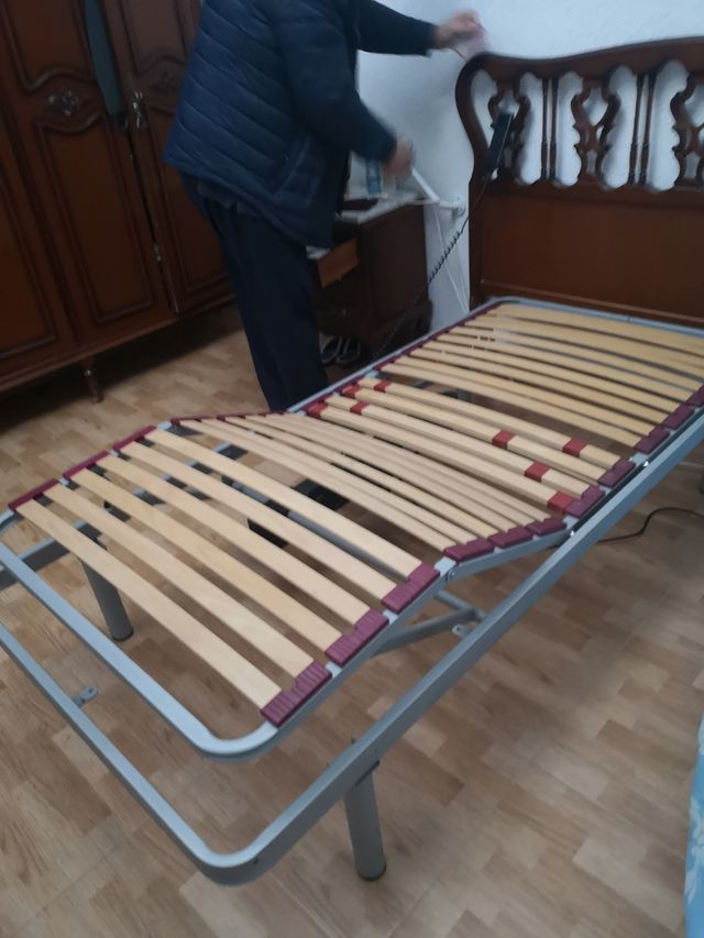 Somier articulado de 90 cm y colchón