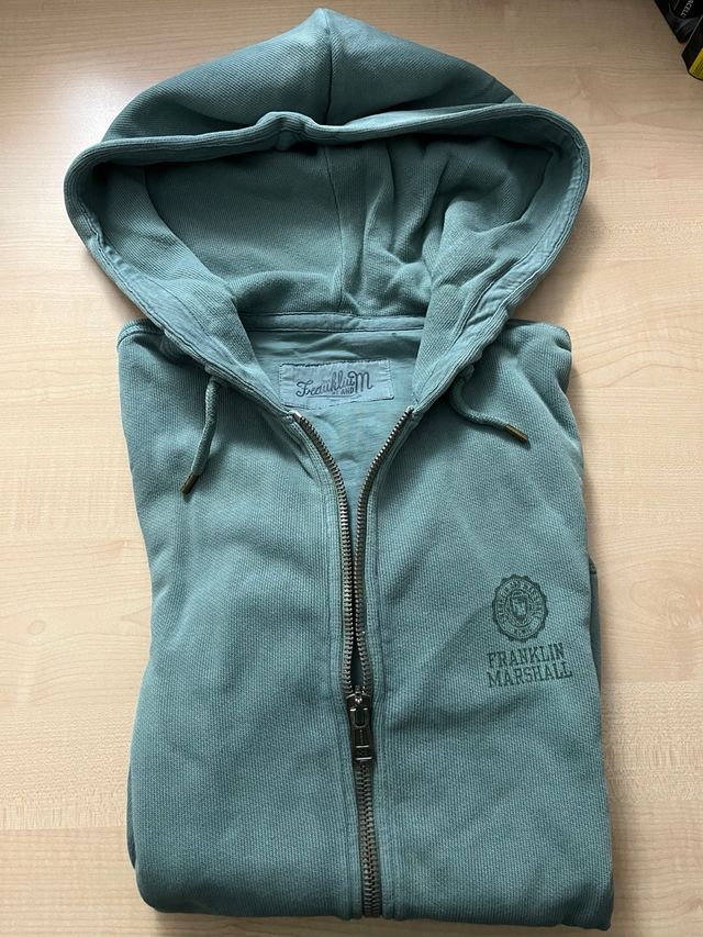 FELPA CAPPUCCIO CON CERNIERA FRANKLIN MARSHALL