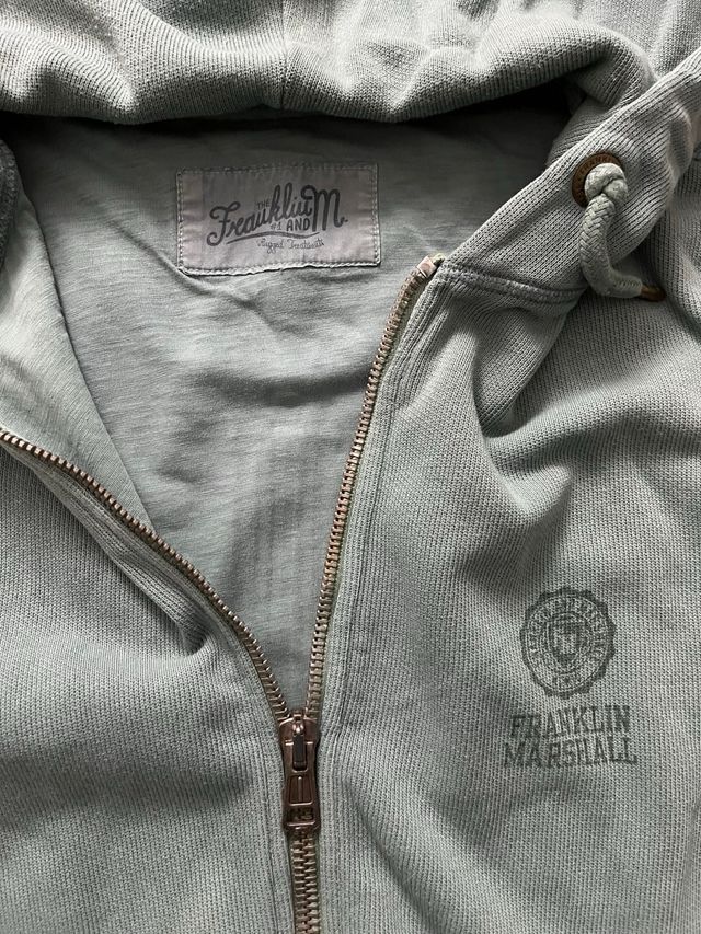 FELPA CAPPUCCIO CON CERNIERA FRANKLIN MARSHALL