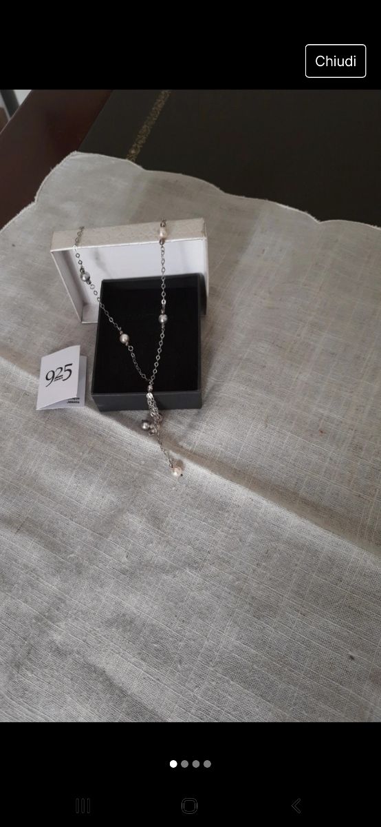 Collana in argento 925.