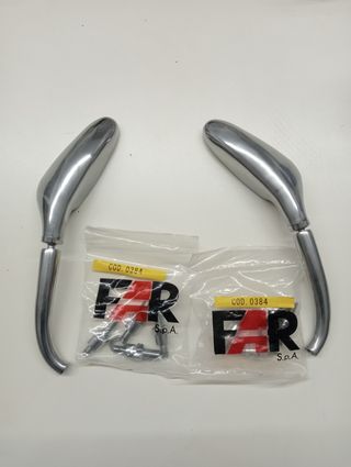 Specchietti moto naked far cromati universali