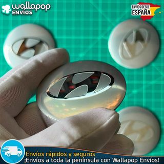 X4 Emblemas Hyundai 56mm Pegatinas Tapacubos