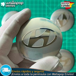 X4 Emblemas Hyundai 56mm Pegatinas Tapacubos