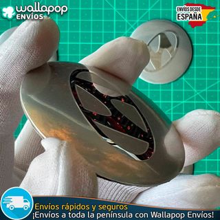 X4 Emblemas Hyundai 56mm Pegatinas Tapacubos