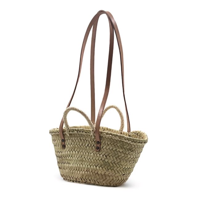 Capazo pequeño trenzado de Dos Asas para niña