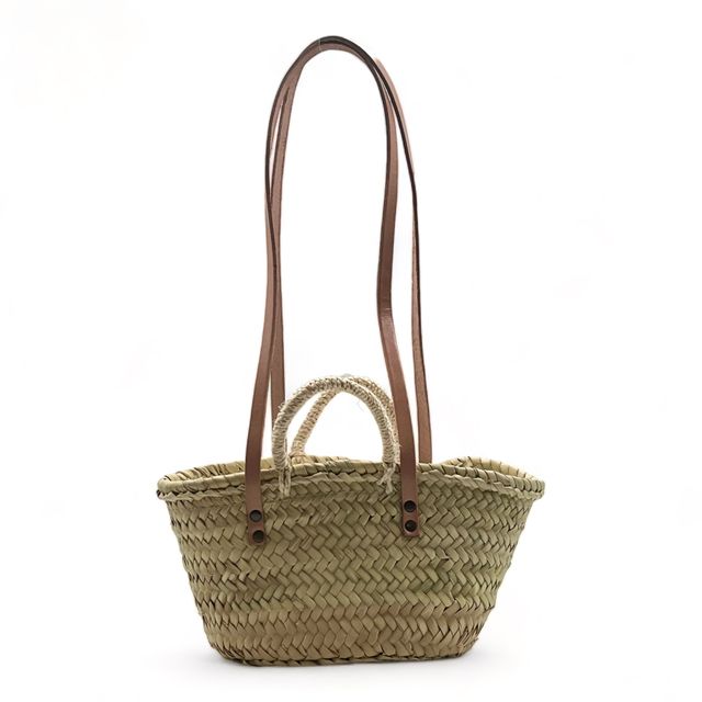 Capazo pequeño trenzado de Dos Asas para niña