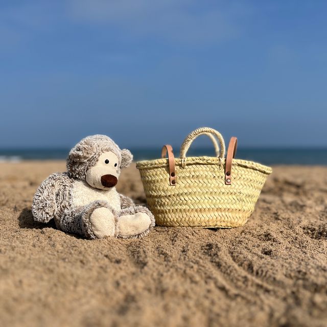 Capazo pequeño trenzado de Dos Asas para niña