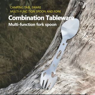 Tenedor multifuncional cuchillo, cuchara, acampar