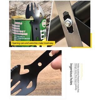Tenedor multifuncional cuchillo, cuchara, acampar