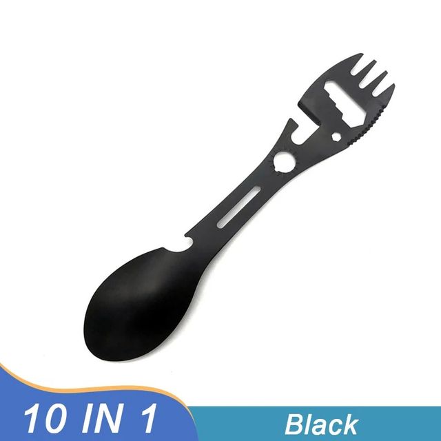 Cucchiaio forchetta 10 in 1 | acciaio inossidabile