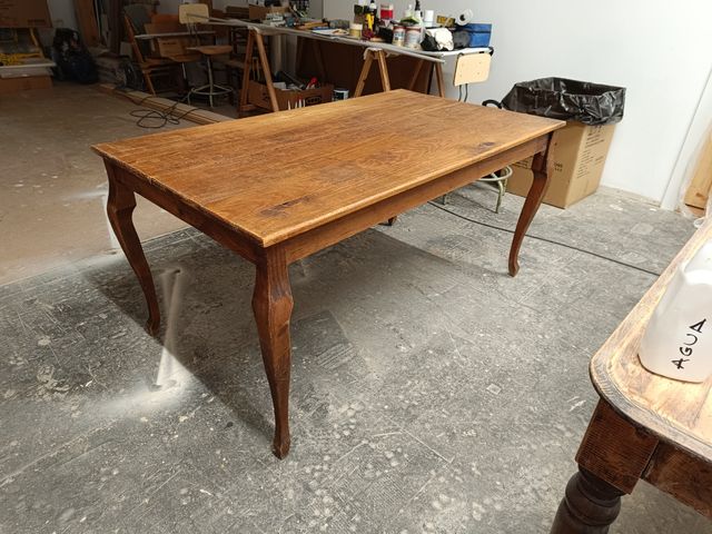 Mesa de madera vintage