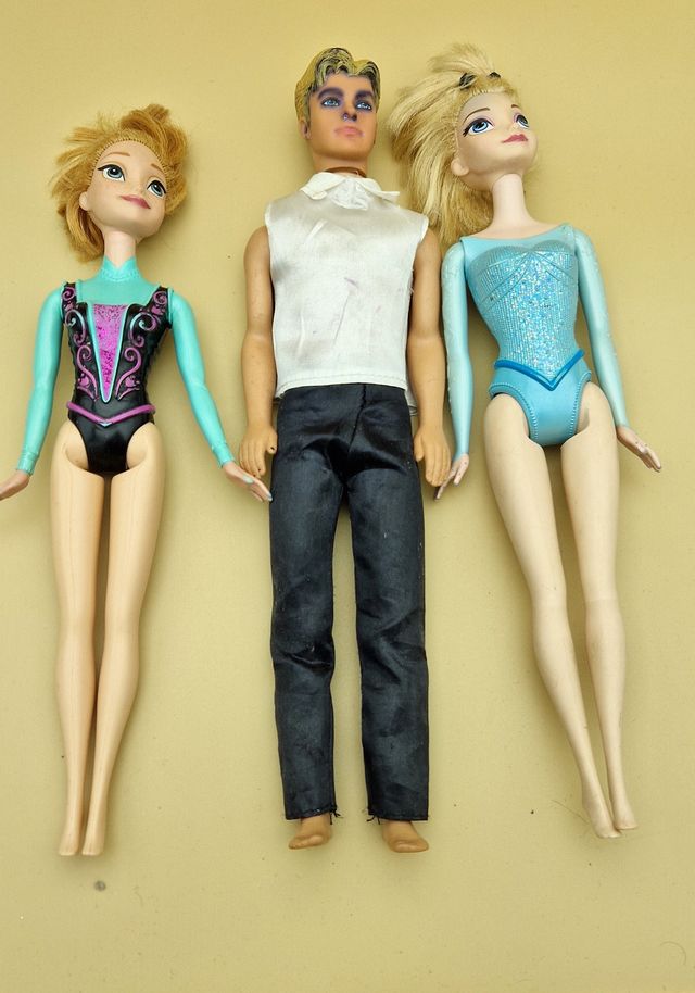 Tres muñecas antiguas Mattel, vintage Indonesia