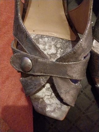 Zandalia plateada n° 38