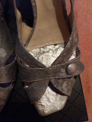 Zandalia plateada n° 38