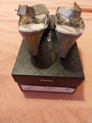 Zandalia plateada n° 38