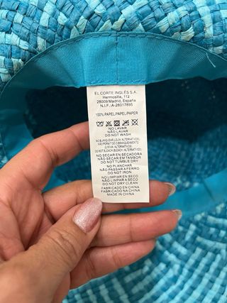 Sombrero  playa infantil talla 8/14