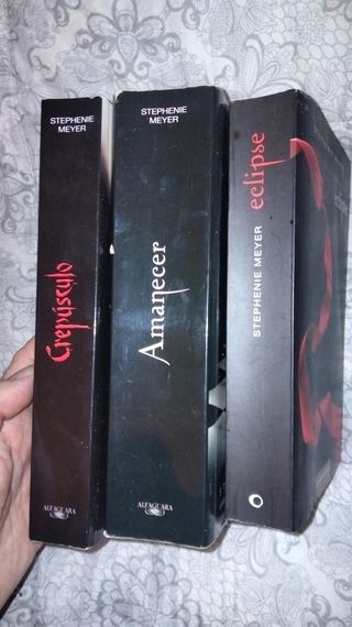 Lote 3 Libros saga, Crepúsculo y Amanecer, 