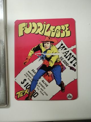 Targa in latta Tex Willer