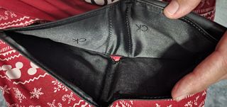 cartera de calvin klein y tarjetero