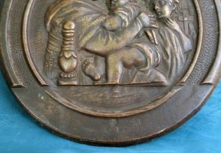 VIRGEN DE LA SILLA MEDALLÓN MATRIZ BRONCE MOLDE