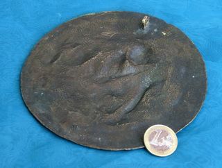 VIRGEN DE LA SILLA MEDALLÓN MATRIZ BRONCE MOLDE