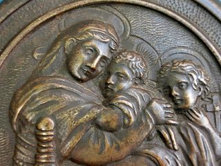 VIRGEN DE LA SILLA MEDALLÓN MATRIZ BRONCE MOLDE