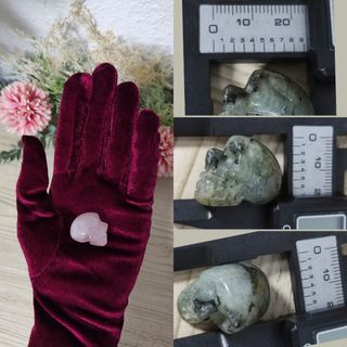 Diferentes tamaños Calavera craneo piedras mineral